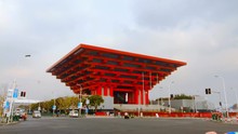 Time Lapse Of China Pavilion At Expo 2010 - Shanghai, China.