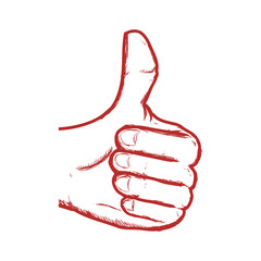 Canvas Print - Thumb up like icon vector illustration graphic design