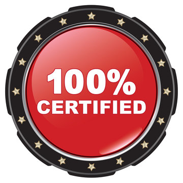 100% certified icon
