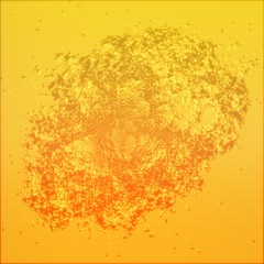 Poster - Abstract vector point mesh background. Abstract topography with displaced glowing points. Futuristic technology style. Elegant background for business presentations. Flying debris. eps10