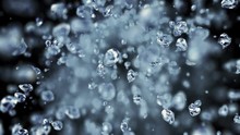 Falling Water Drops In Ultra Slow Motion