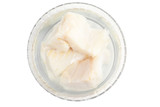 Fototapeta Tulipany - Cod Fish Fillet into a bowl in water