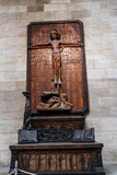 Fototapeta Boho - Wooden Crucifix in a church interior