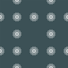 Wall Mural - Seamless pattern with floral ornament.