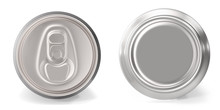 Set Of Aluminum Cans Close-up, On White Background, 3d Rendering