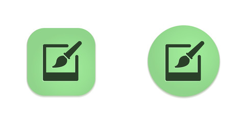 Sticker - Vector Green Web Buttons