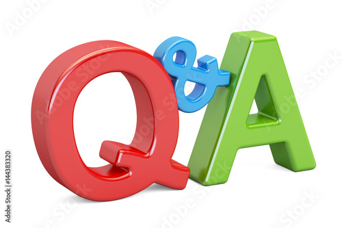 Q A Colored Text 3d Rendering Adobe Stock でこのストック