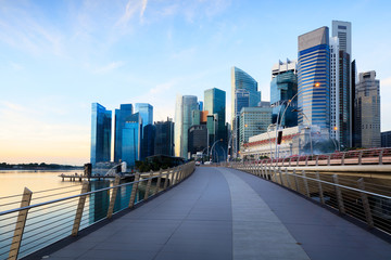 Poster - Singapore central financial district