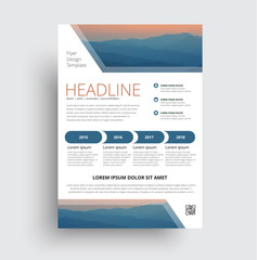 Poster - universal flyer template with a place for a photo.