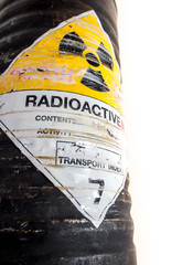 Wall Mural - Steel container of Radioactive material