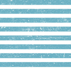 Poster - Seamless marine background. Blue grunge lines pattern