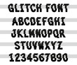 © C Design Studio - 80s style VHS glitch font