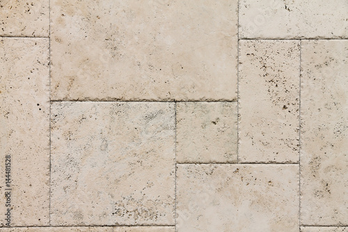 Fotografía Natural Italian stone. Smooth travertine surface