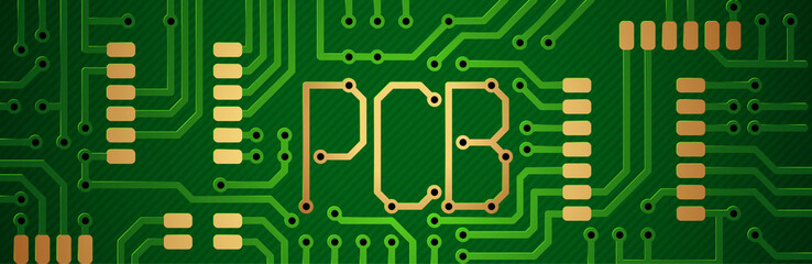 Aufkleber - artificial intelligence, brain, circuit Board, conductors, pads, and neural signals on a blue background