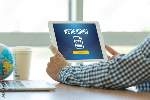Fotografía SEARCH WEBSITE INTERNET SEARCHING WE'RE HIRING CONCEPT
