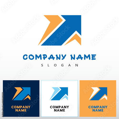 Abstract Sign Arrow Graphic Symbol Of Logo Design Element