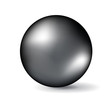 © backup16 - Black pearl isolated on white background. Vector illustration.