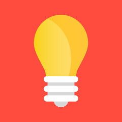 Poster - Vector light bulb icon. Lightbulb icon