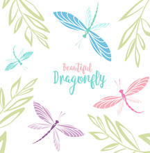 Dragonflies In Flight