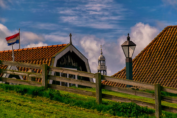 Fototapete - A typical Dutch view. Hindeloopen. The Netherlands