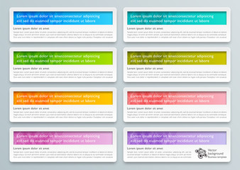 Wall Mural - Infographics Web Banner & Label Design