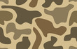 Camouflage seamless pattern Abstract vector illustration for printing on cloth, textile, Wallpaper, paper, wrapper. Different shades of brown color Background in military style