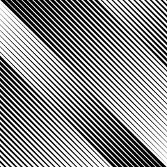 Fototapete - Abstract linear black and white texture. Mesh, array of lines geometric pattern