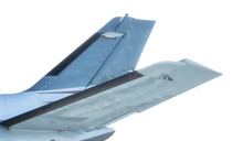 Side View Of Tail Section Airplane