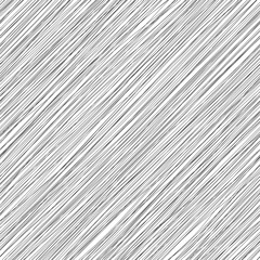 Vector monochrome seamless pattern. Irregular diagonal texture. Simple cute design. Abstract slanting lines background. Black and white  illustration.