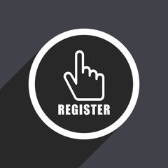 Aufkleber - Register flat design vector icon.