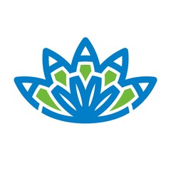 Wall Mural - lotus logo vector.
