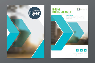 abstract business brochure flyer template, annual report or book cover layout in a4 size