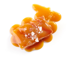Wall Mural - salted caramel candy