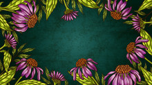 Vintage Style Floral Background Or Frame