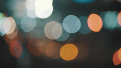 street light bokeh
