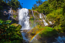 Wachiratharn Waterfall In Doi Inthanon National Park In Chiang Mai Thailand