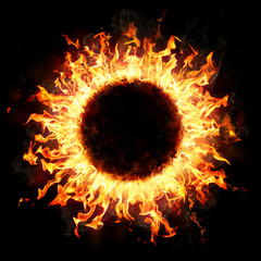 Fire Ring In The Dark
