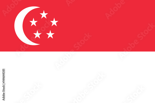 Flag of Singapore, Singapura, National flag of Singapore, Wallpaper Mural