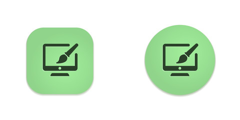 Poster - Vector Green Web Buttons