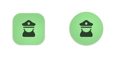 Sticker - Vector Green Web Buttons