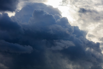 Wall Mural - Dramatic sky and clouds aerial view