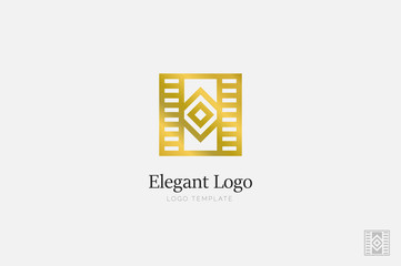 Wall Mural - Minimalistic Elegant Logo. Luxury emblem template