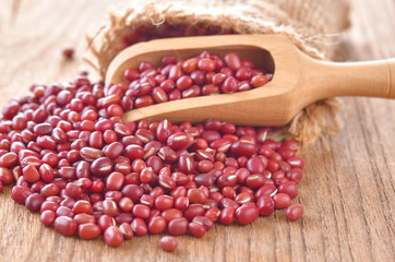 Wall Mural - Red beans on the table