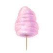 Pink cotton candy icon. Realistic vector illustration