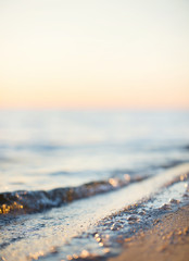 Wall Mural - seashore during sunset. beautiful natural concept and idea