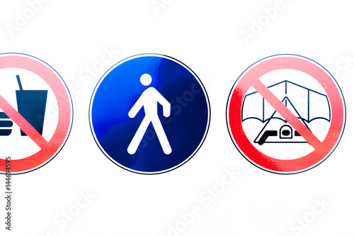 Stampe Collection of prohibition signs