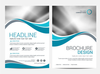 Wall Mural - brochure template flyer background for business design