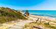 Boardwalk in Santa Giusta beach