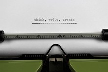 An Image Of A Typewriter - Think, Write, Create