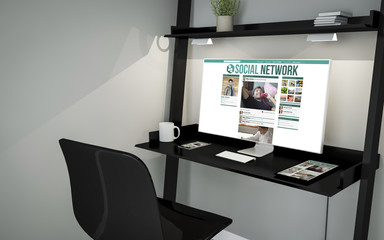 Poster - shelve desktop social network